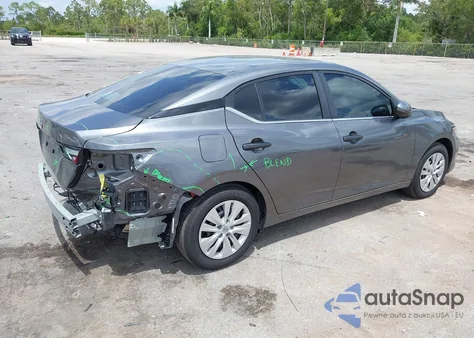 2025 Nissan Sentra S из США, поврежденный, VIN 3N1AB8BV4SY234997